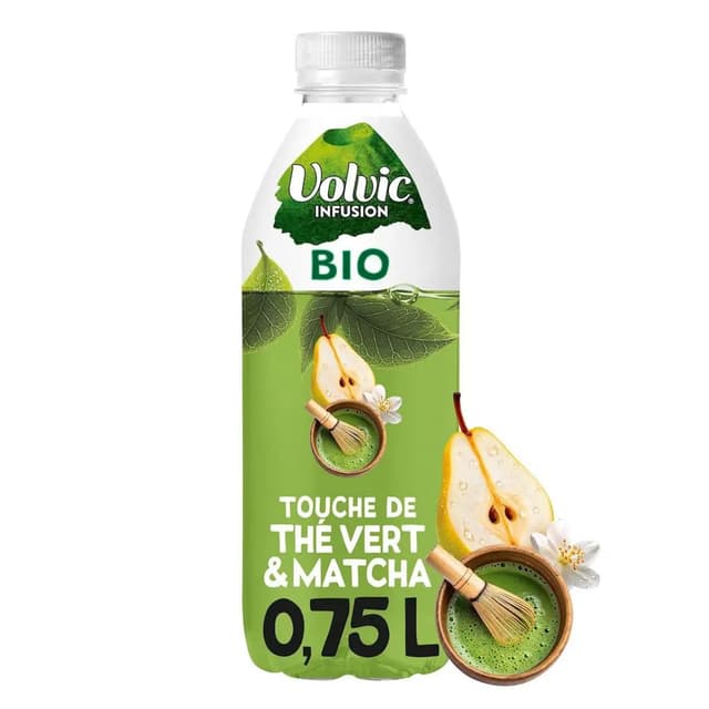 3057640617553 - Volvic - Eau infusée thé vert matcha bio