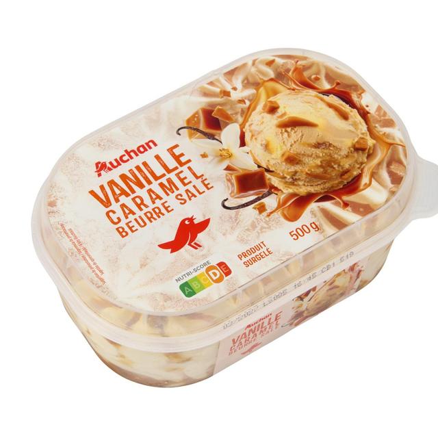 3596710548453 - Auchan - Glace vanille caramel
