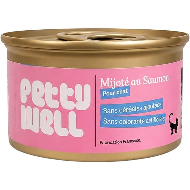 3770015318953 - Petty Well - Boîte Pâtée Saumon sans céréales pour chat