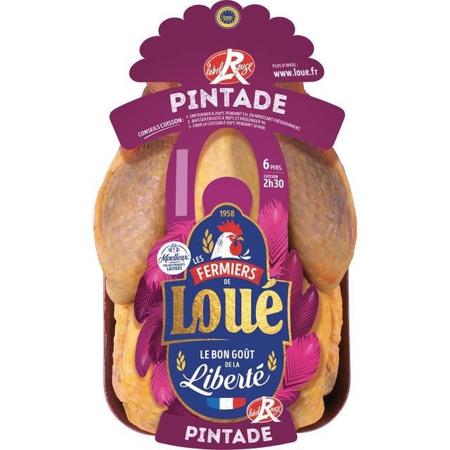 3238990478098 - Loué - Pintade Entière Prête à Cuire Label Rouge