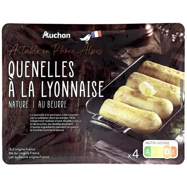 3596710259953 - Auchan Terroir - Quenelle à la lyonnaise nature