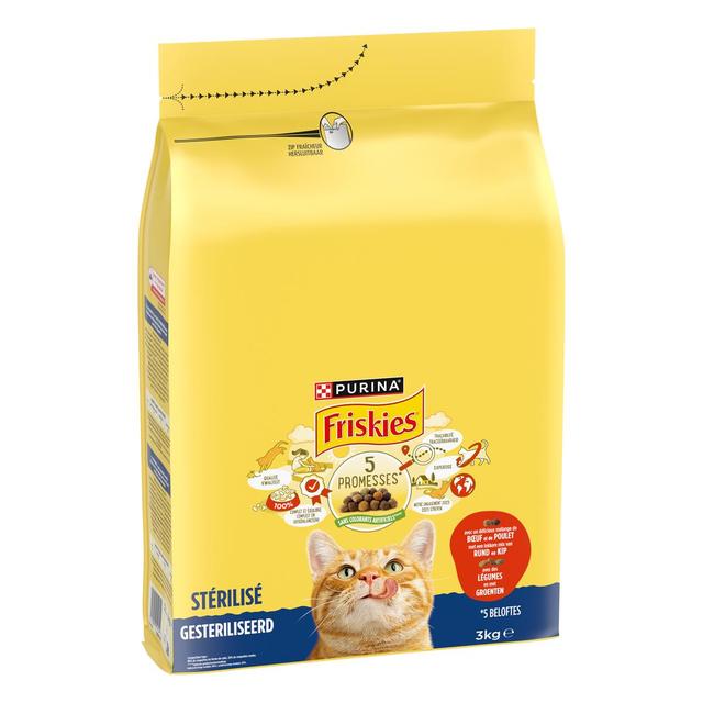 8445290950154 - Purina - Friskies - Croquettes Boeuf pour Chat Stérilisé