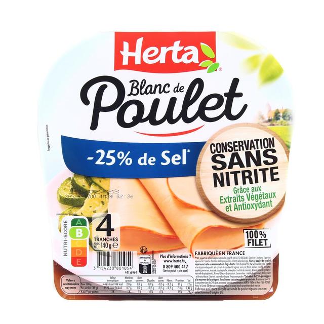 3154230801054 - Herta - Blanc de Poulet Conservation Sans Nitrites
