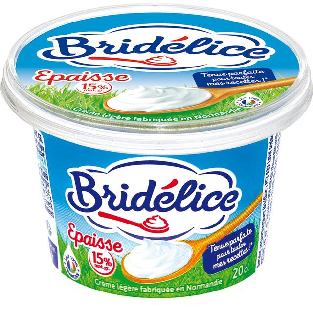 3155250001554 - Bridélice - Crème Fraiche 15% Mg Légère Epaisse
