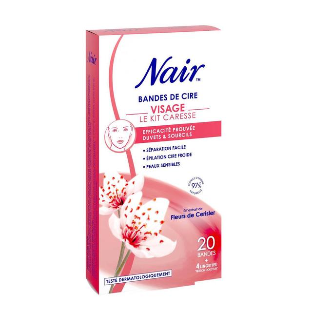3331300001754 - Nair - Bande de cire spécial visage, mono-bandes de cire froide