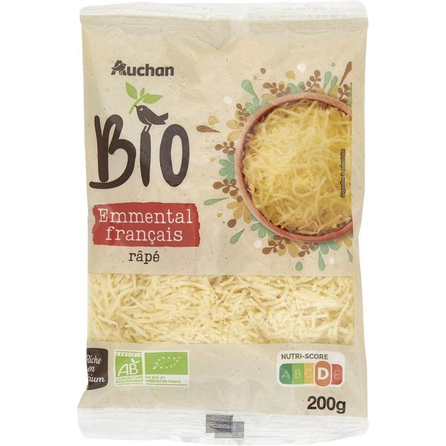 3596710413454 - Auchan BIO - Emmental râpé français Bio