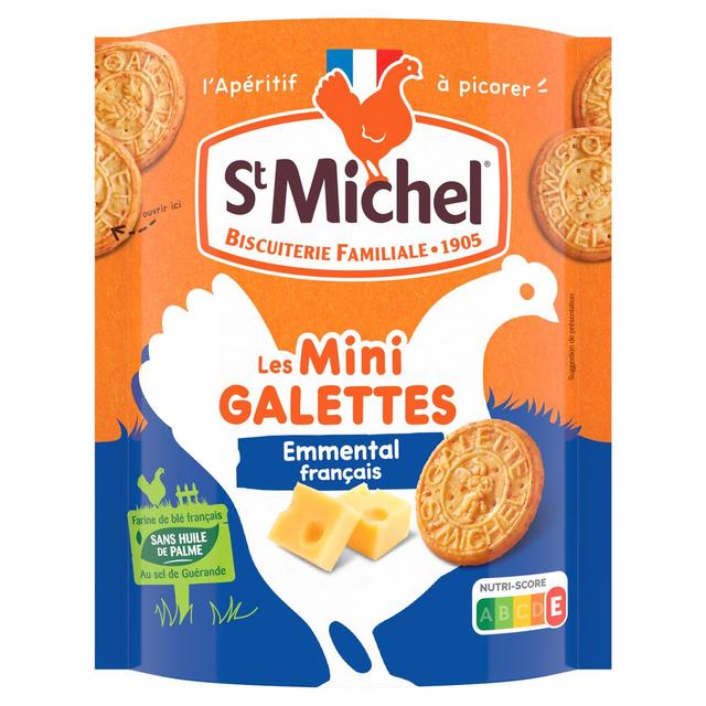 3178530425154 - St Michel - Mini galette emmental français