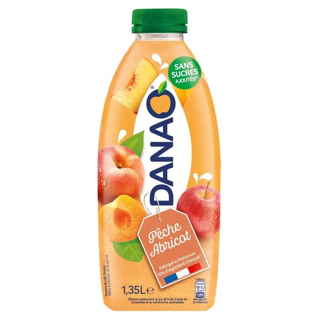 3661505086554 - Danao - Boisson lactée pêche et abricot