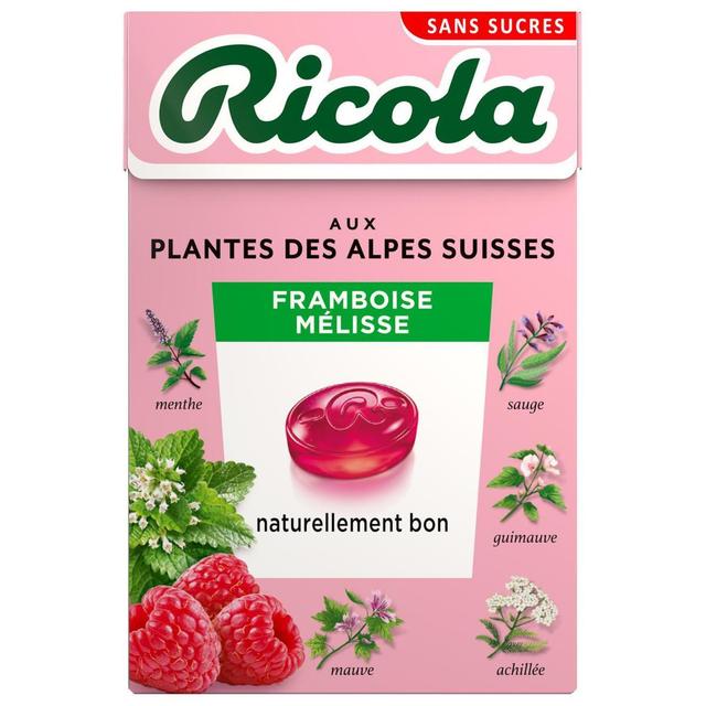 7610700017654 - Ricola - Bonbons framboise mélisse sans sucres