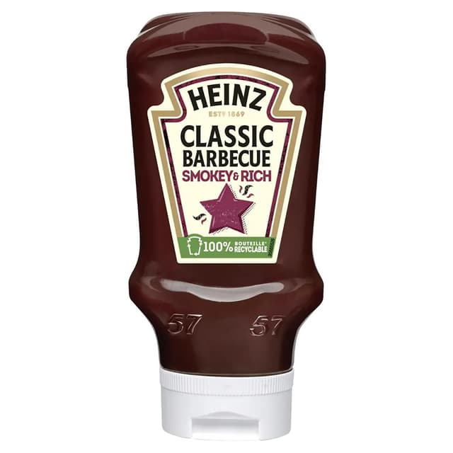 0000050157754 - Heinz - Sauce Barbecue en flacon souple Squeeze Top Down