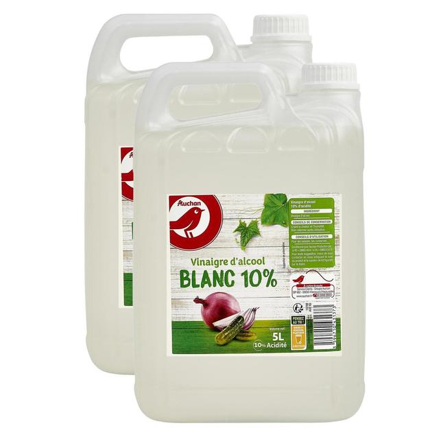2050000408854 - Auchan - Vinaigre d'Alcool blanc 10% d'Acidité en bidon