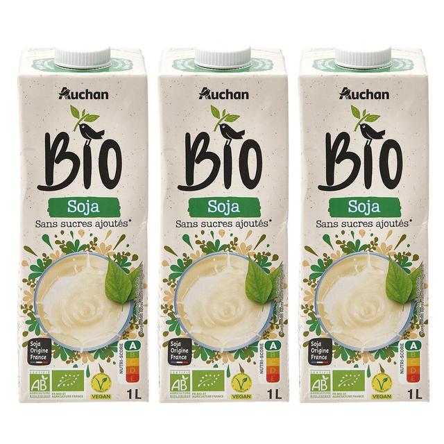 2050000409554 - Auchan BIO - Soja Nature bio sans sucres ajoutés boisson végétale