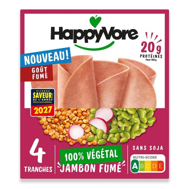 3667439000055 - HappyVore - Tranches Végétales Goût Fumé