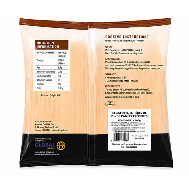 5014155870055 - Frohwein's - Schnitzel de Dinde