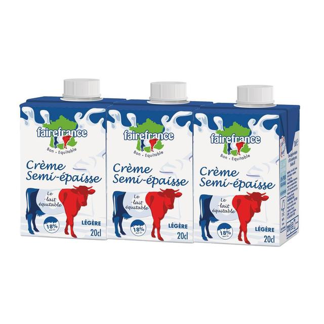 3700819800255 - Faire France - Crème légère semi épaisse 18%mg