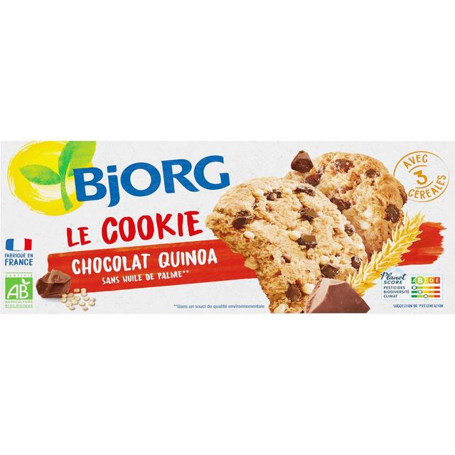 3229820800455 - Bjorg - Biscuits Cookies quinoa pépites de chocolat Bio