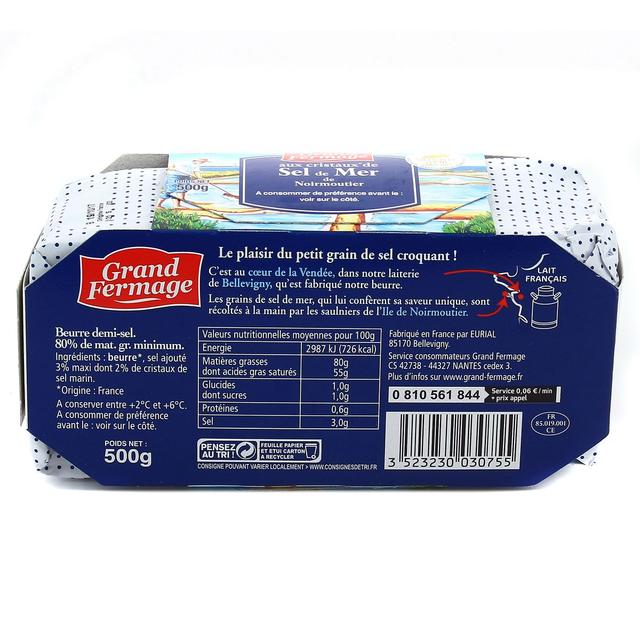 3523230030755 - Grand Fermage - Beurre 1/2 Sel