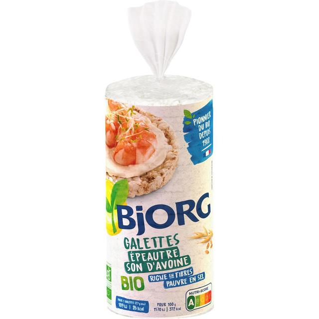 3229820780955 - Bjorg - Galettes Epeautre son d'avoine Bio