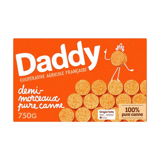 3165430121255 - Daddy - Sucre de canne en demi-morceaux ronds
