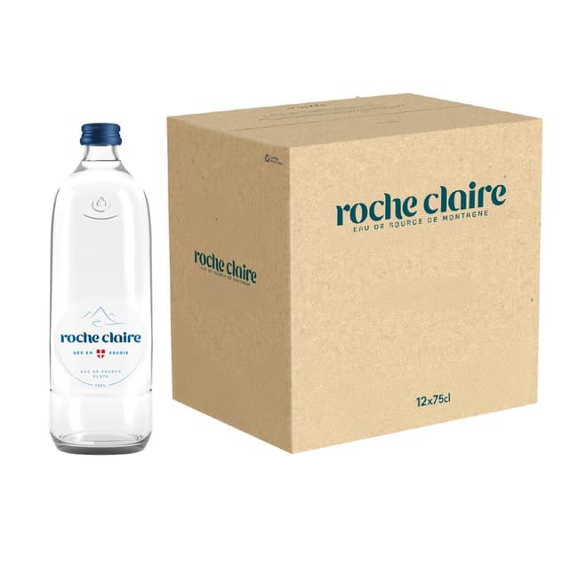 3760290131255 - Roche Claire - Eau de source de montagne bouteille verre