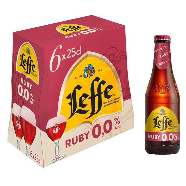 5410228281955 - Leffe Ruby - Bière d'Abbaye aux fruits rouges 0% d'alcool