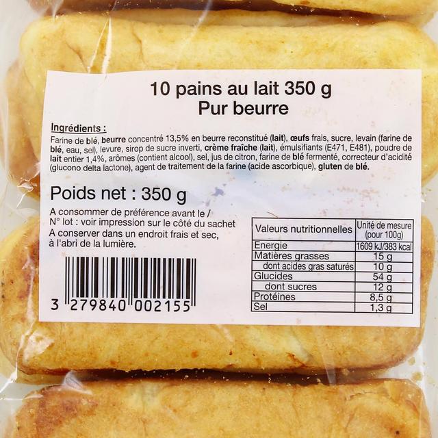 3279840002155 - Brioches Fonteneau - Pains au Lait Pur Beurre