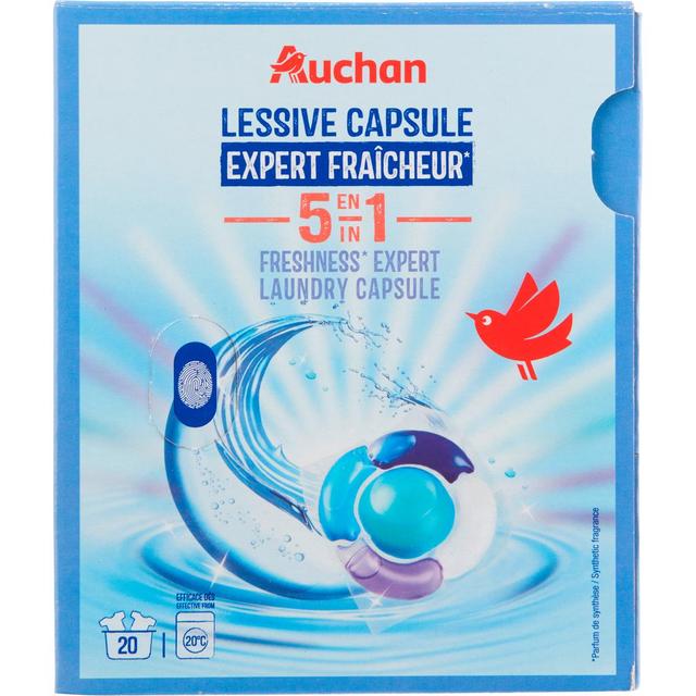 3596710532155 - Auchan - Lessives capsules expert fraîcheur 5en1