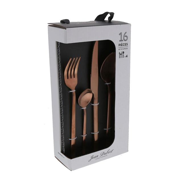3219330632455 - Jean Dubost - Ménagère 16 pièces couverts ANURADHA COPPER