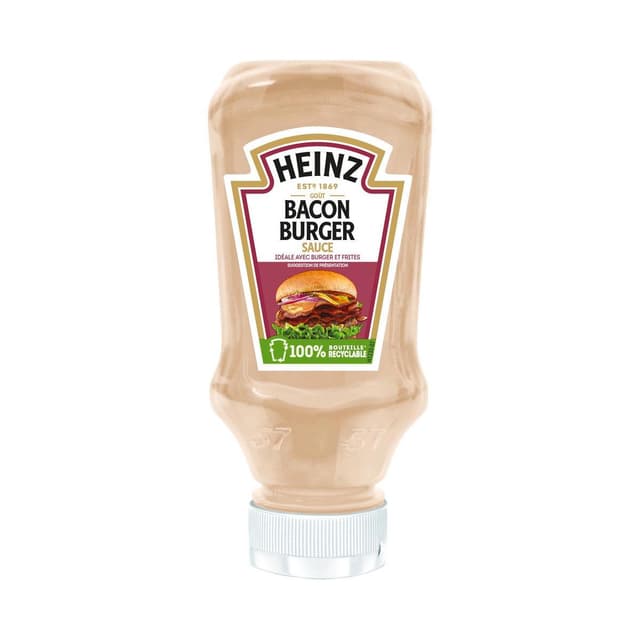 5000157142955 - Heinz - Sauce bacon burger en flacon souple Squeeze Top Down