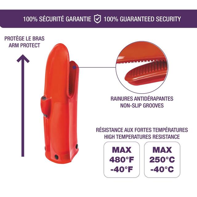 3485990823155 - Mastrad - Gant silicone et textile Rouge