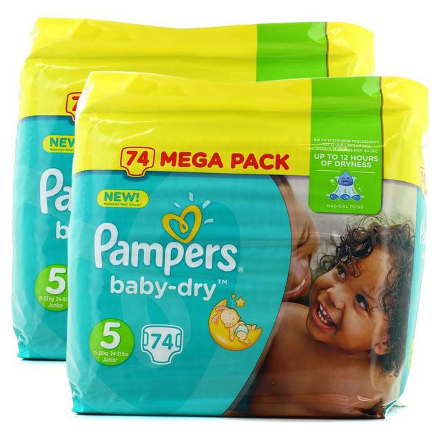 2050000323355 - Pampers Babydry - Couches T5 11/25kg - Format Mega junior