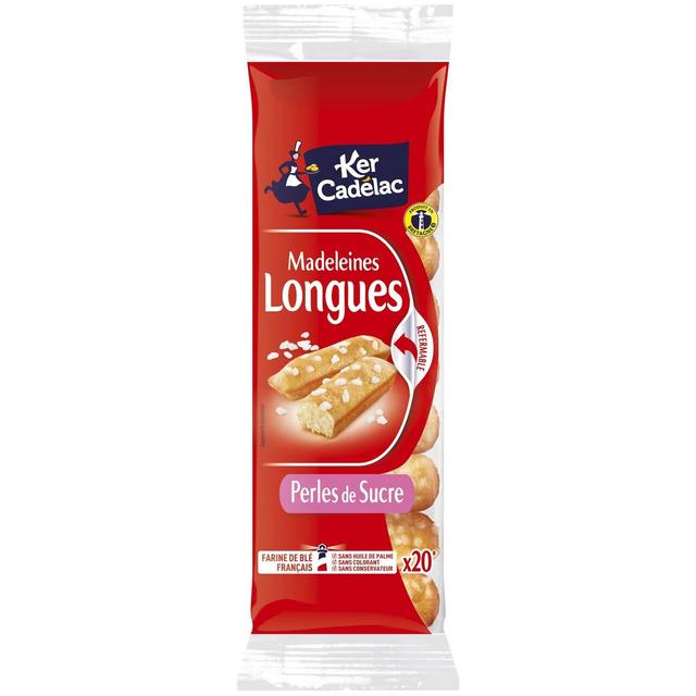 3259426044755 - Ker Cadélac - Madeleines longues Perles de sucre x20