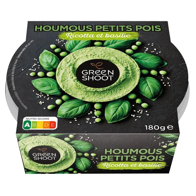 3760132084855 - Greenshoot - Houmous Petit Pois Ricotta et basilic
