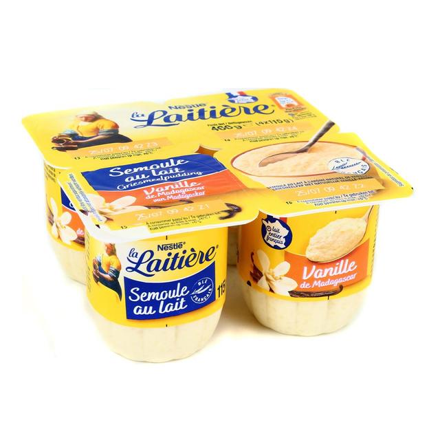 3023290036655 - La laitière - Semoule au lait saveur vanille