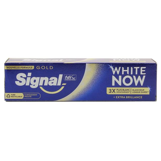 8720181327155 - Signal - Dentifrice blancheur Extra Brillance White Now Gold