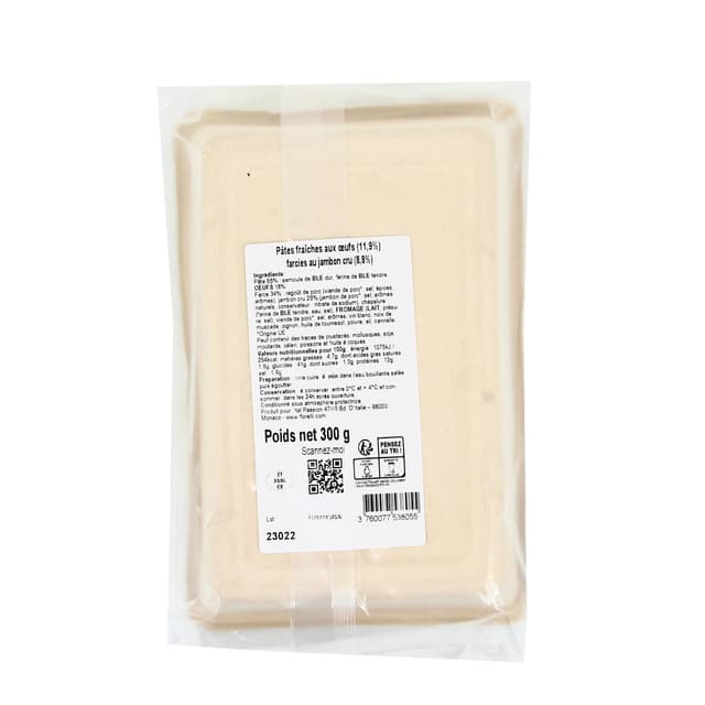 3760077538055 - Florelli Fresco - Raviolis Tortellini Jambon Cru Frais