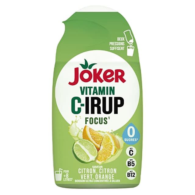 3123349018455 - Joker Vitamin C-irup - Sirop ultra concentré citron citron vert orange