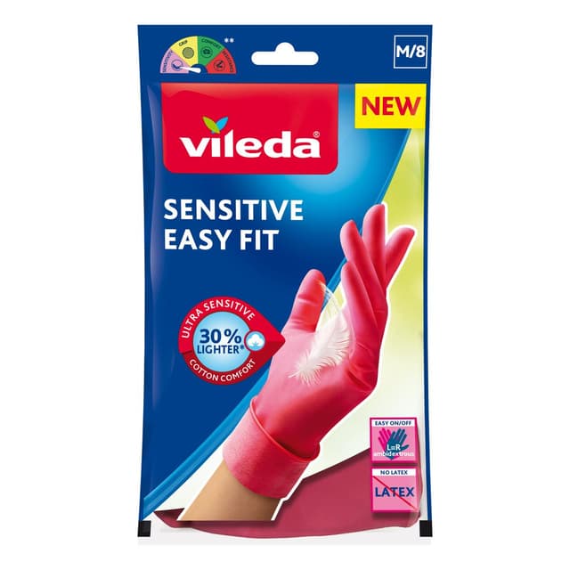 4023103228955 - Vileda - Gants Sensitive Easy Fit - Taille M
