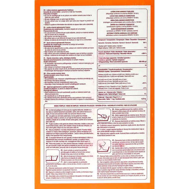 3596710539055 - Auchan - Litière agglomérante fraîcheur au charbon actif pour chat