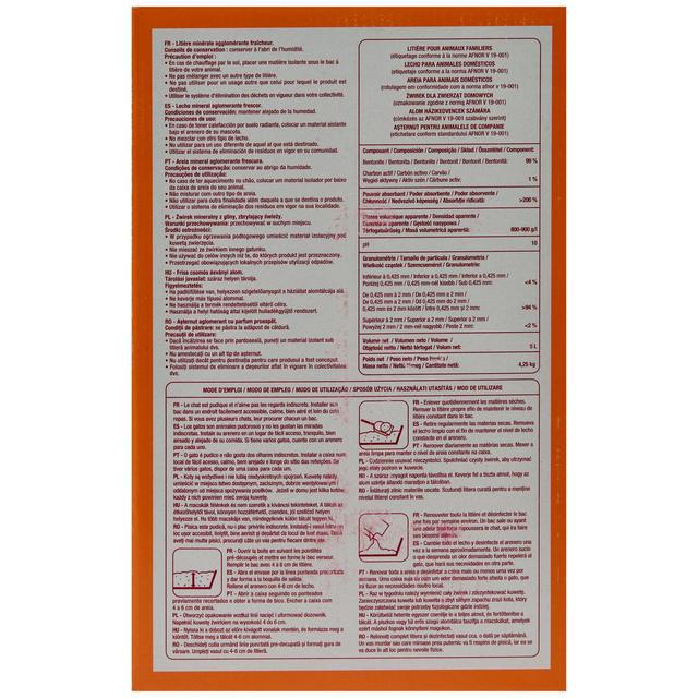 3596710539055 - Auchan - Litière agglomérante fraîcheur au charbon actif pour chat