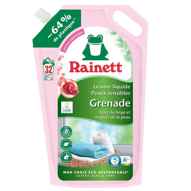 4009175969255 - Rainett - Lessive liquide Hypoallergénique Grenade Ecolabel