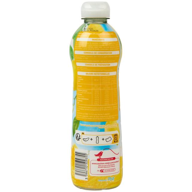 3596710509355 - Auchan - Sirop de citron 0% de sucre