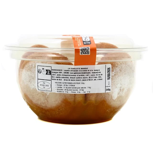 3426721000056 - La manufacture des desserts - Charlotte à la Mangue