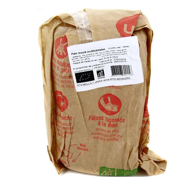 3760116600156 - Etablissements Moulin - Pain Frais Multi-Céréales Bio