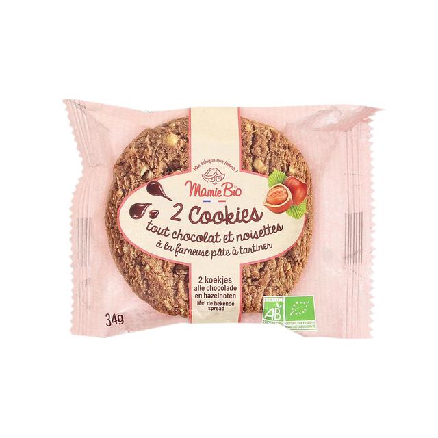 3289194000356 - Mamie Bio - 2 Cookies gourmands choco noisette bio