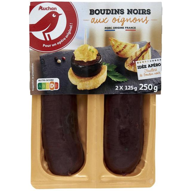 3596710170456 - Auchan - Boudins Noirs aux Oignons