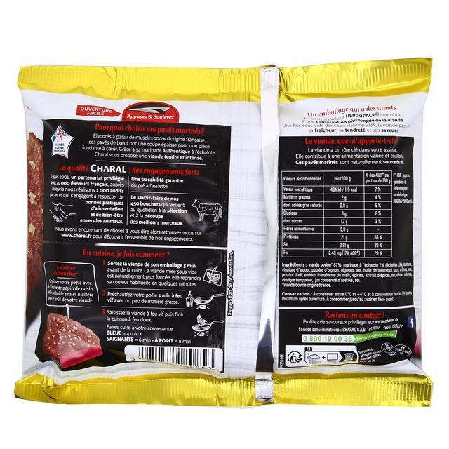 3181232180856 - Charal - Pavés de Boeuf Marinés à l'Echalote