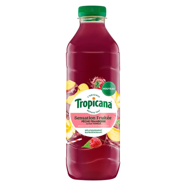 1210002000956 - Tropicana - Sensation Fruitee - Pêche Framboise Vanille