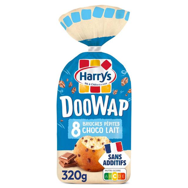 3228857001156 - Harrys - DooWap Brioche Individuelle Pépites de Chocolat au Lait Sans Additifs