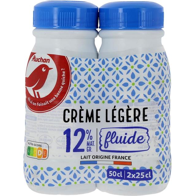 3596710522156 - Auchan - Crème fluide légère 12%mg UHT